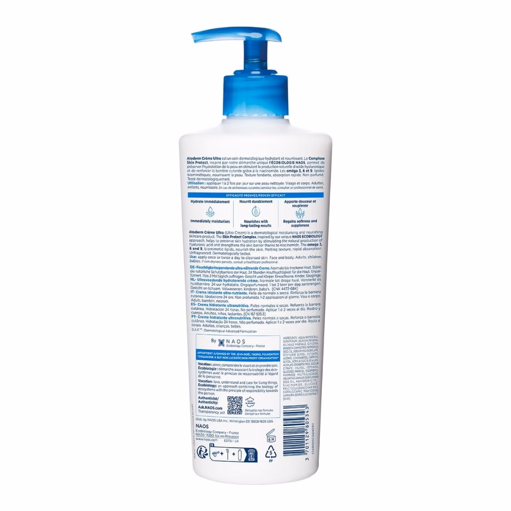 Bioderma Atoderm Ultra-Nourishing Moisturizing Cream 500ml 2