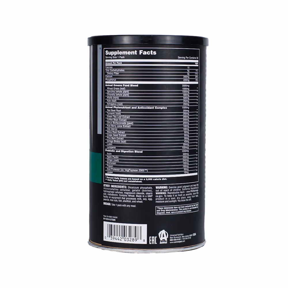Universal Nutrition Animal Greens -30 Packs 3