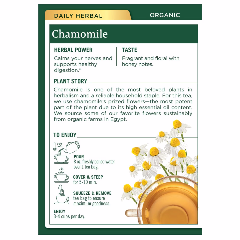 Traditional Medicinals Organic Chamomile Tea Bag (20g) 3