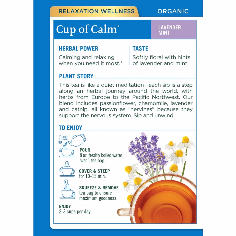 Traditional Organic Cup of Calm Tea Bags - 16s 3