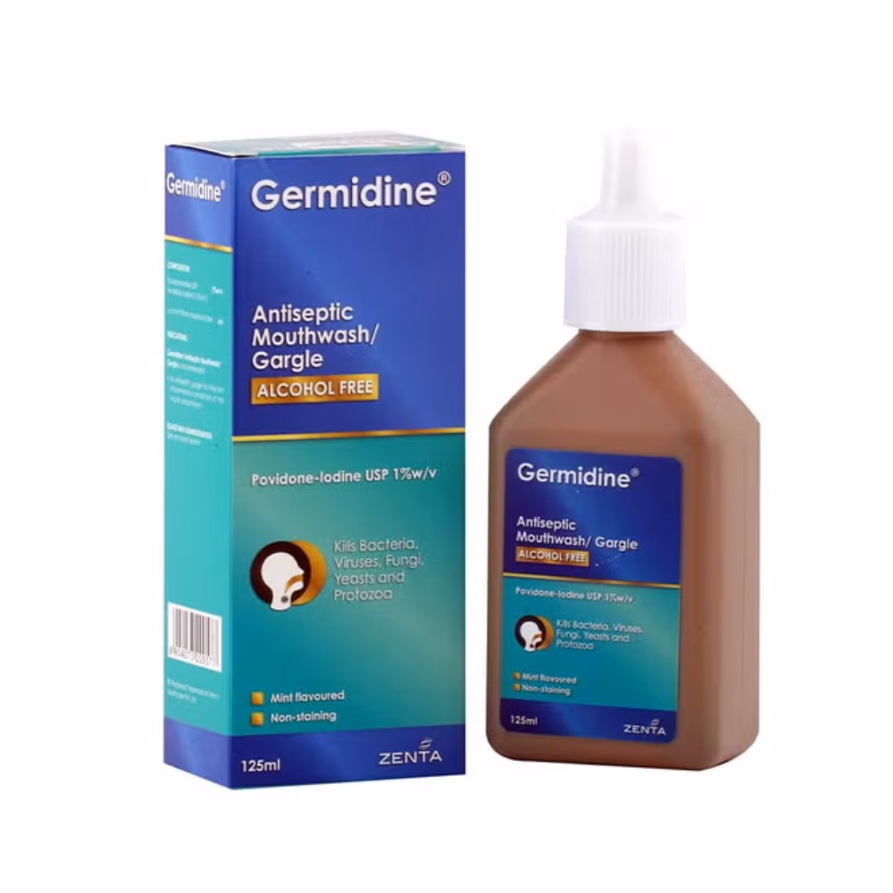 Germidine Antiseptic Gargle - 125ml 2