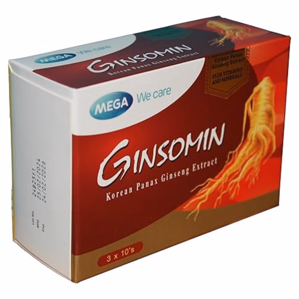 Ginsomin Korean Panax Ginseng with Multivitamins & Minerals – 30 Capsules  2