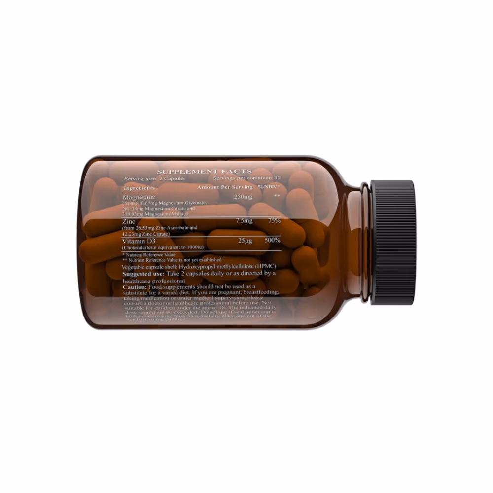 Charava Magnesium Citrate Glycinate Malate Complex 250mg  3