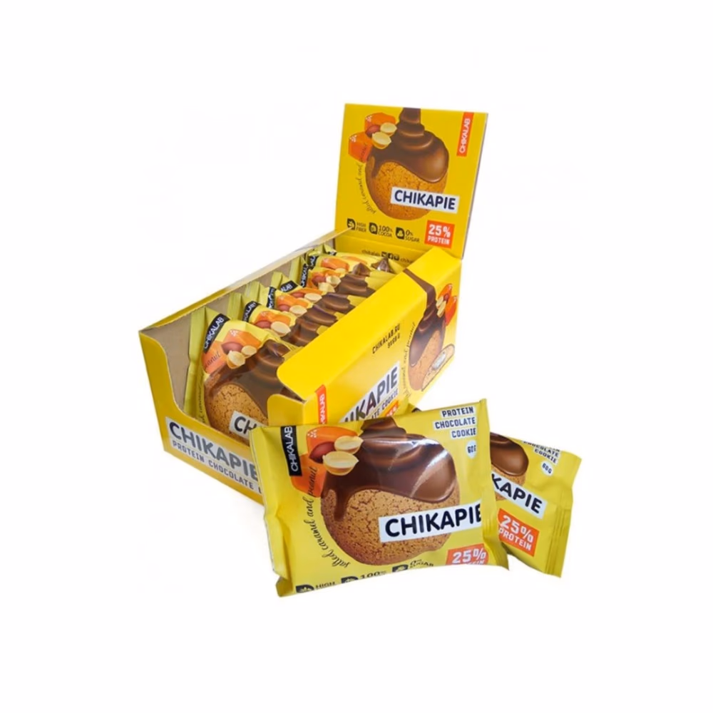Chikalab Chikapie Salted Caramel & Peanuts 60g – Protein Cookie with Caramel & Peanut Filling 2