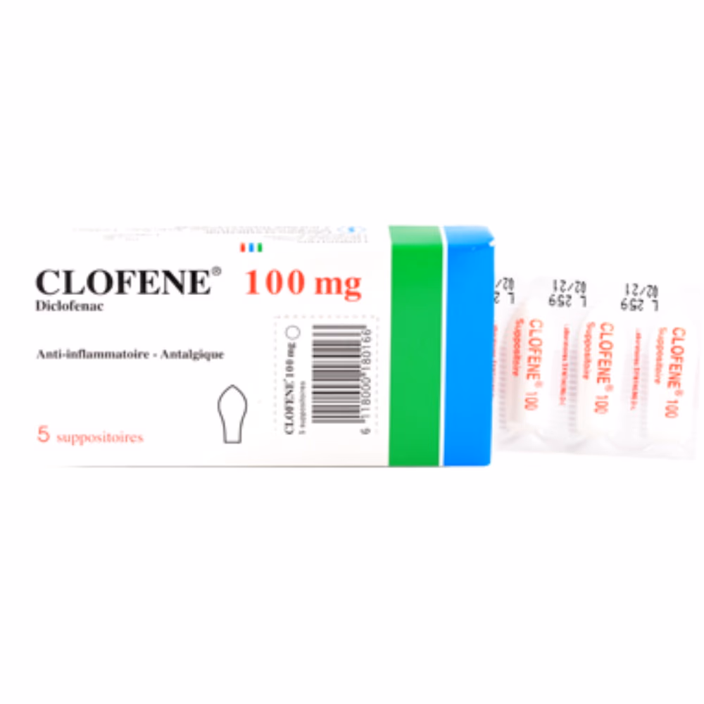 Clofene 100mg 10 Suppositories – Pain & Inflammation Relief Medication 2