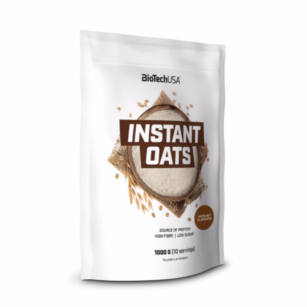 BioTechUSA Instant Oats Hazelnut 1000g – Flavoured Oatmeal Powder 5