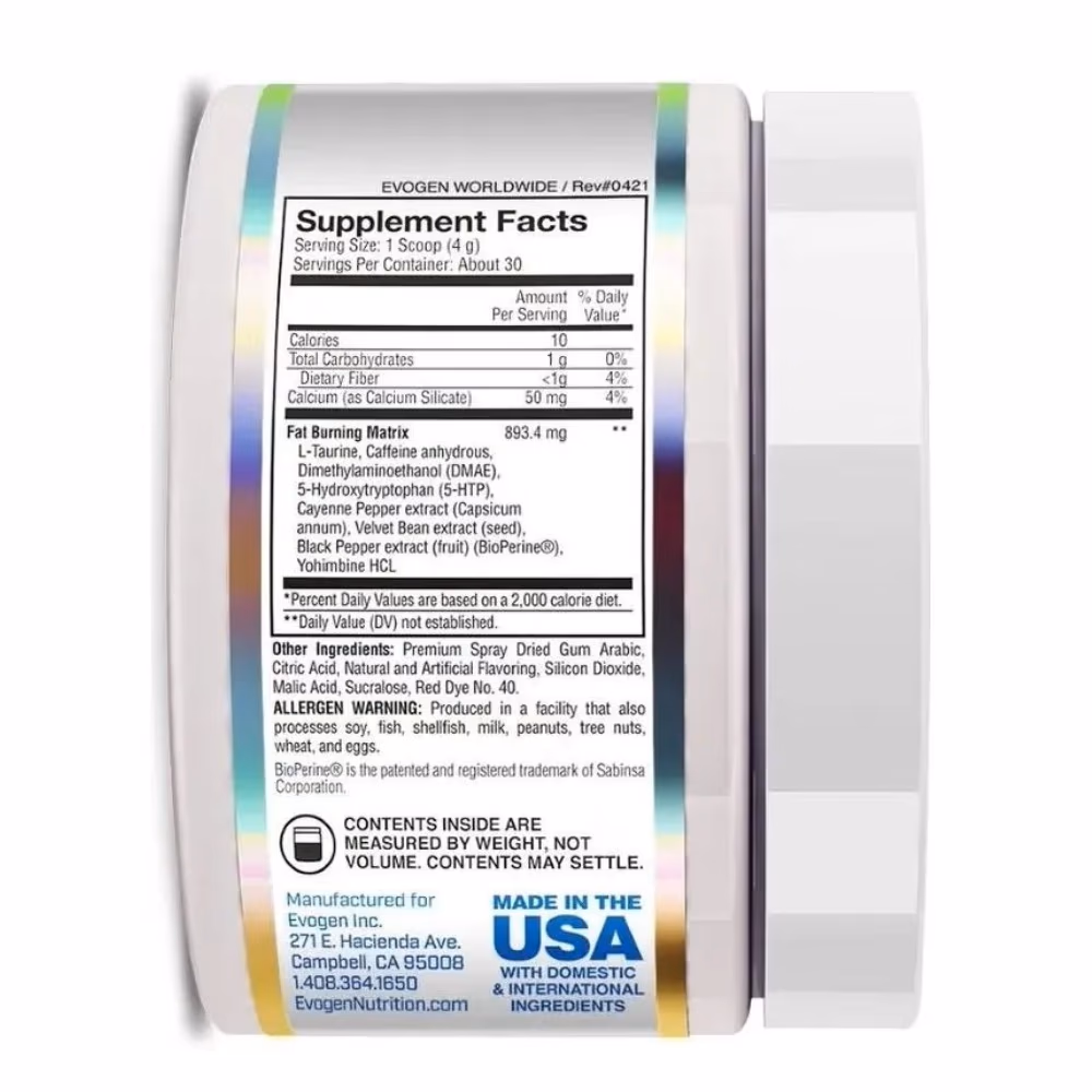 Evogen Lipocide IR Fruit Punch 30 Servings 2