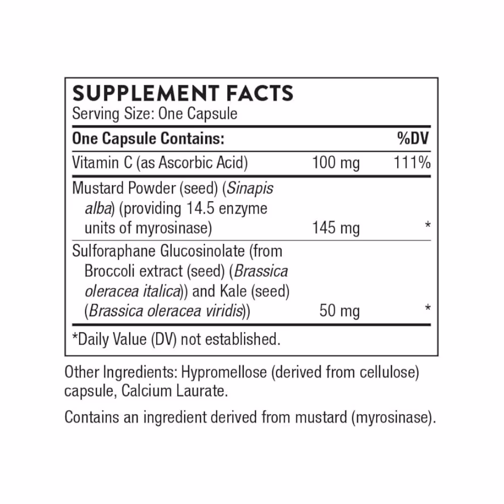 Thorne Broccoli Seed Extract- 60 Capsules 4
