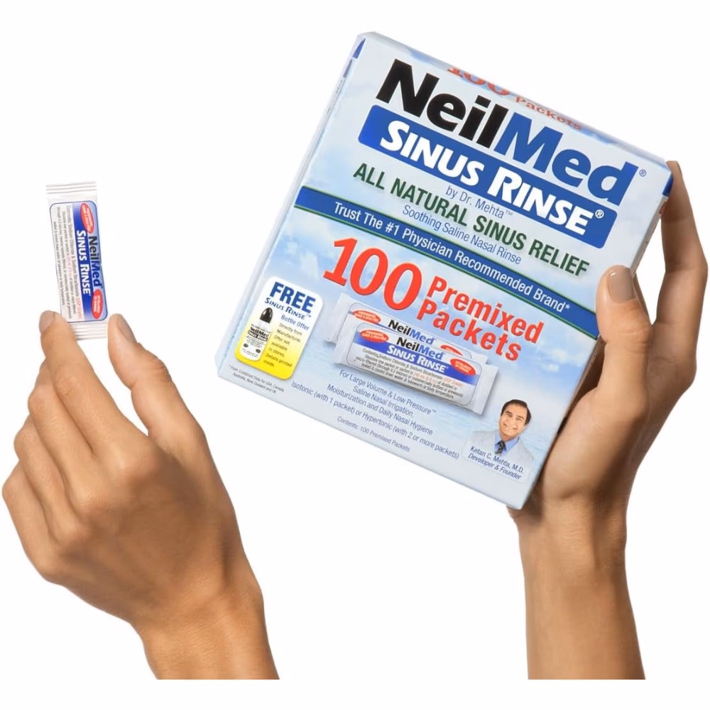 NeilMed Sinus Rinse Premixed Pack 100s 3