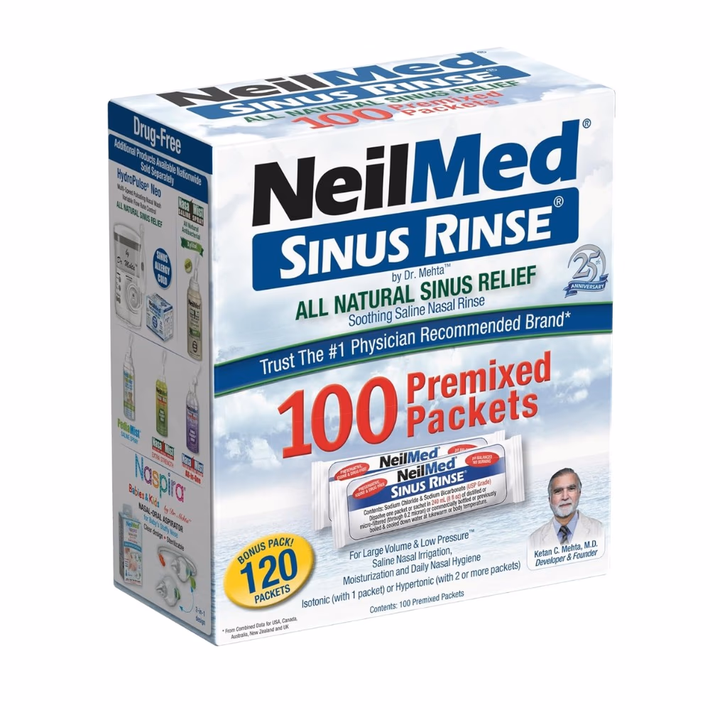 NeilMed Sinus Rinse Premixed Pack 100s 2