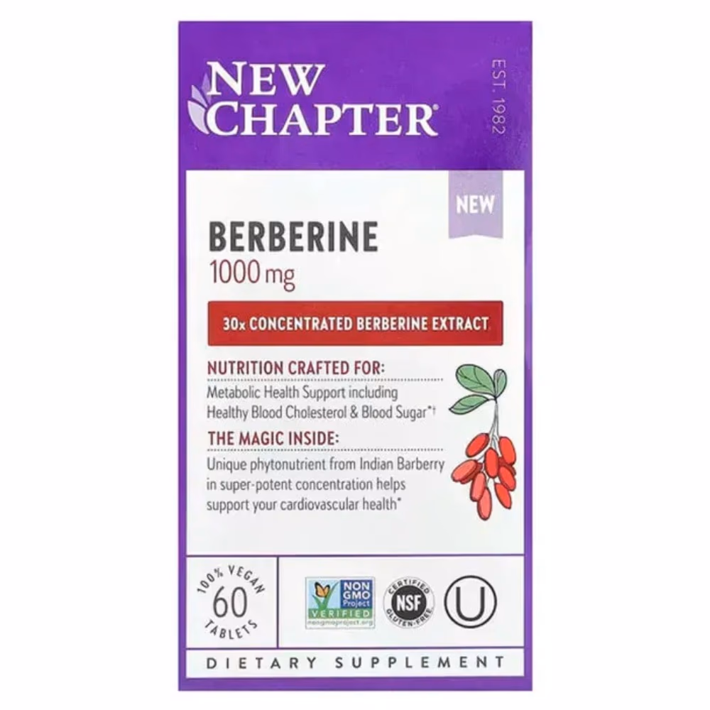 New Chapter Berberine 1000mg  (60 Vegan Tablets) 2