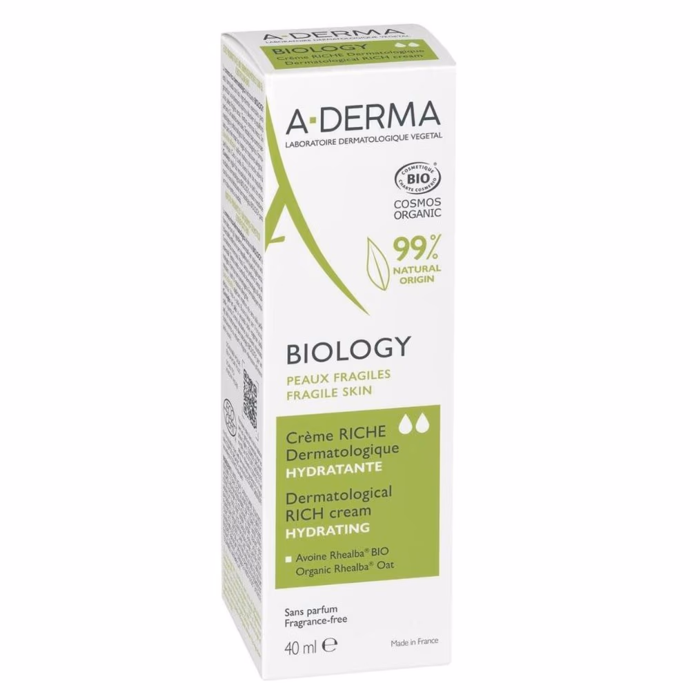 A-Derma Biology Hydrating Dermatological Rich Cream (40ml) 2