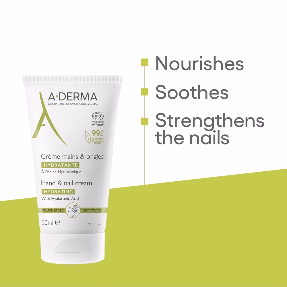 A-Derma Hydrating Hand & Nail Cream (50ml) 2