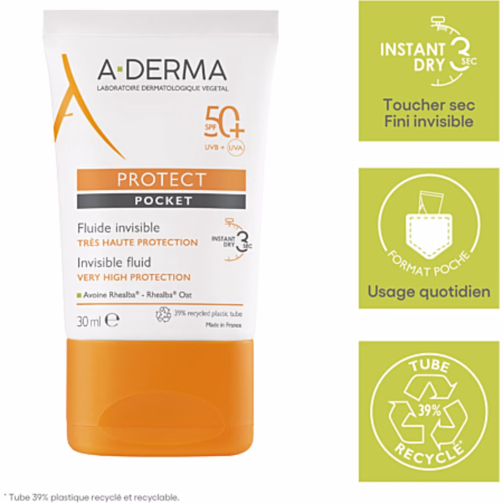 A-Derma Protect Pocket Invisible Fluid SPF50+ (30ml) 2