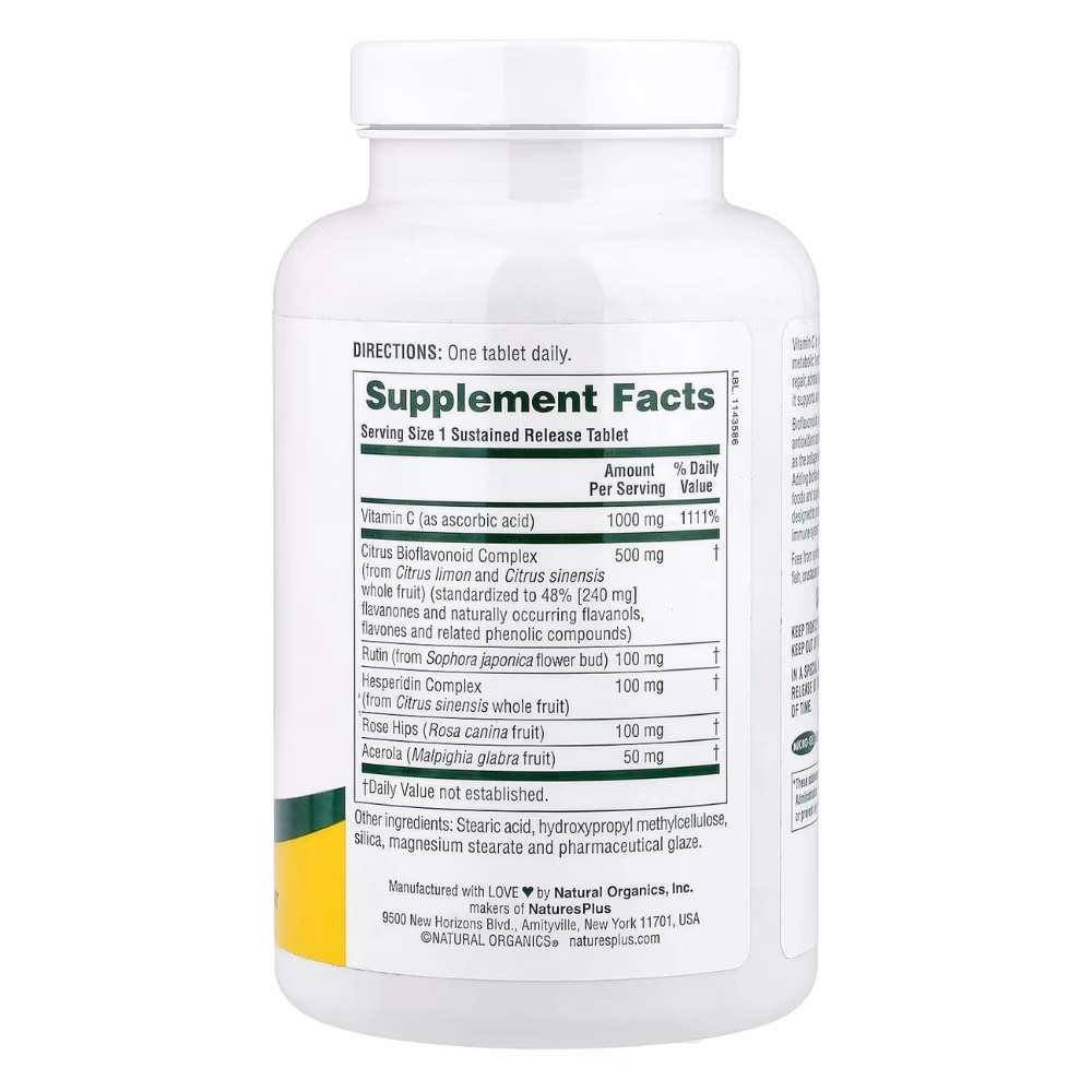 Nature's Plus Super C Complex (180 Sustained Release Tablets) 2