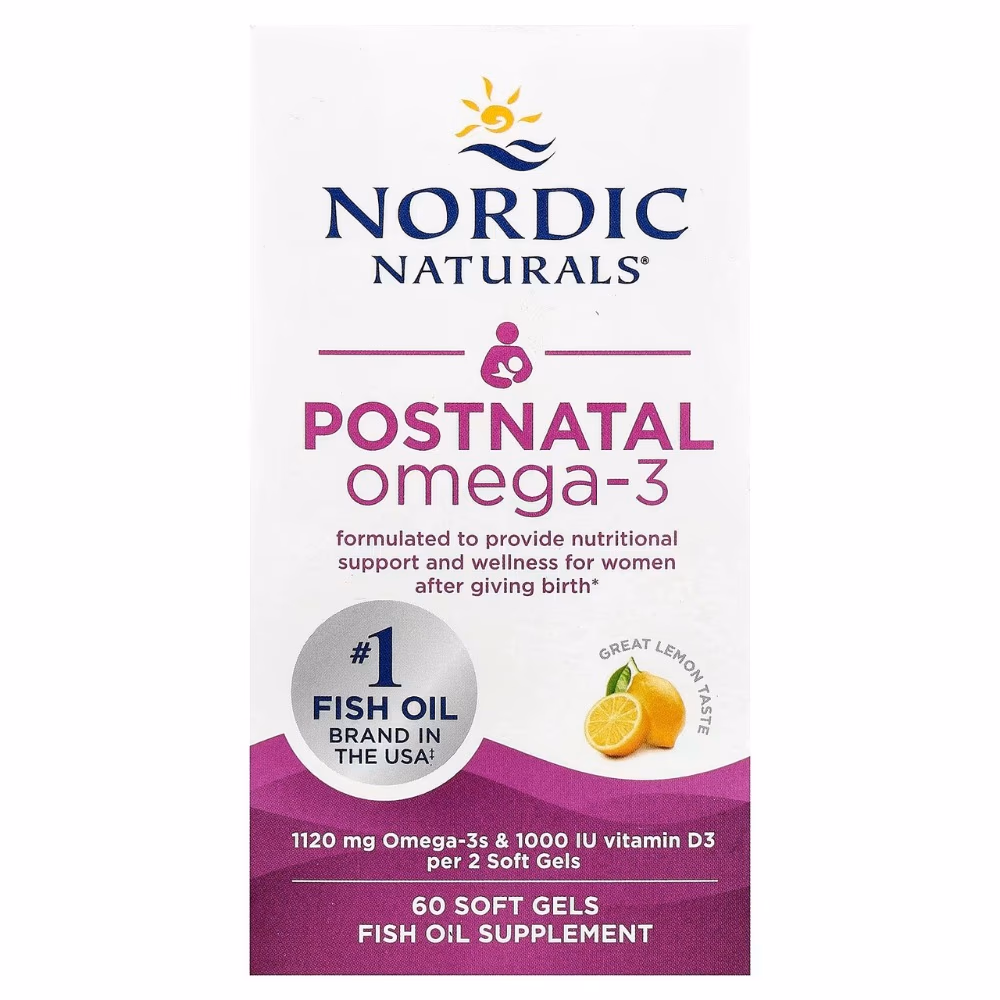 Nordic Postnatal Omega-3 Softgels (60 Count) 2