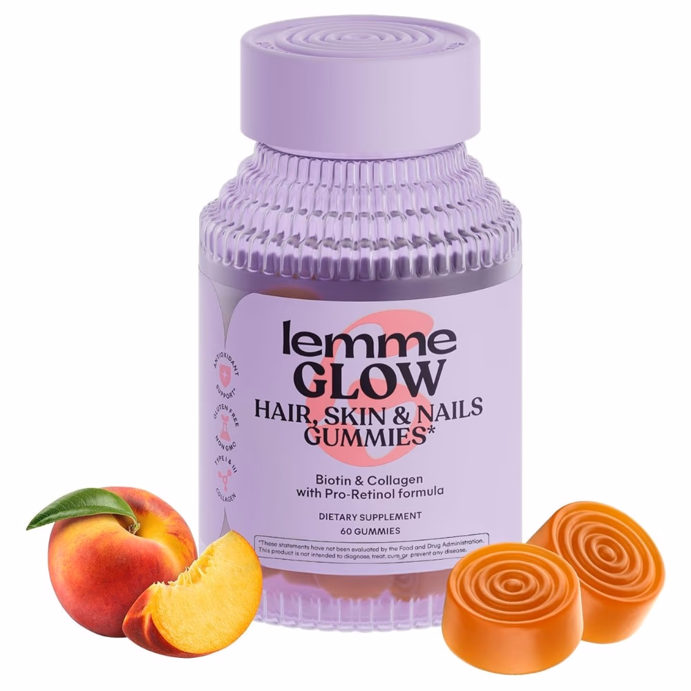 Lemme Glow Hair Skin & Nails Gummies (60 Count) 3