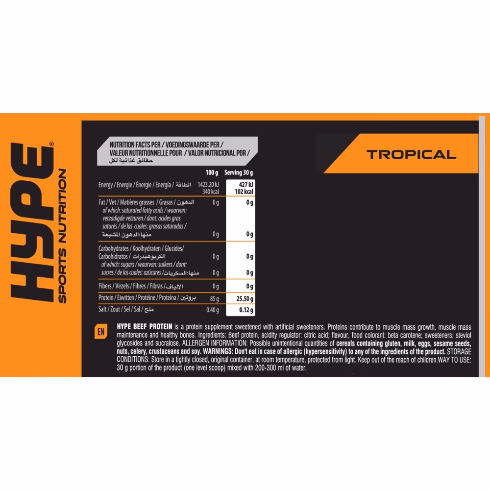Hype Premium Hydro Beef (1800g) – Tropical 2