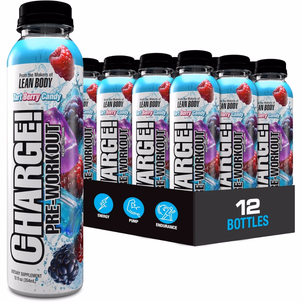 Labrada Charged Pre-Workout RTD - Tart Berry Candy (354ml) 4