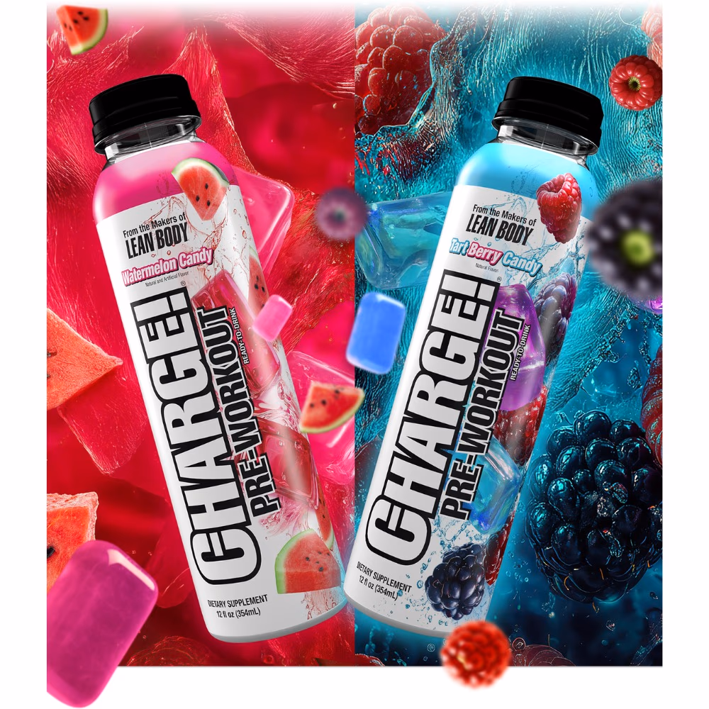 Labrada Charged Pre-Workout RTD - Tart Berry Candy (354ml) 3
