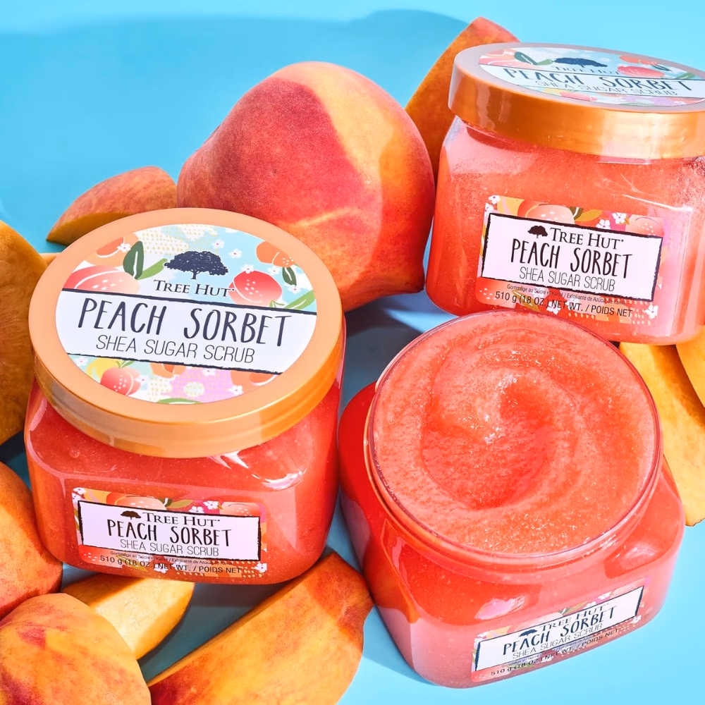 Tree Hut Peach Sorbet Shea Sugar Scrub (510g) 4