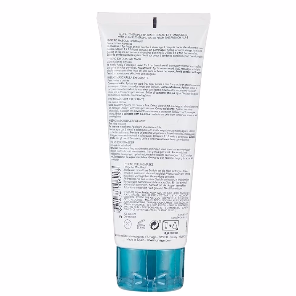 Uriage Hyséac Exfoliating Mask 100ml 2