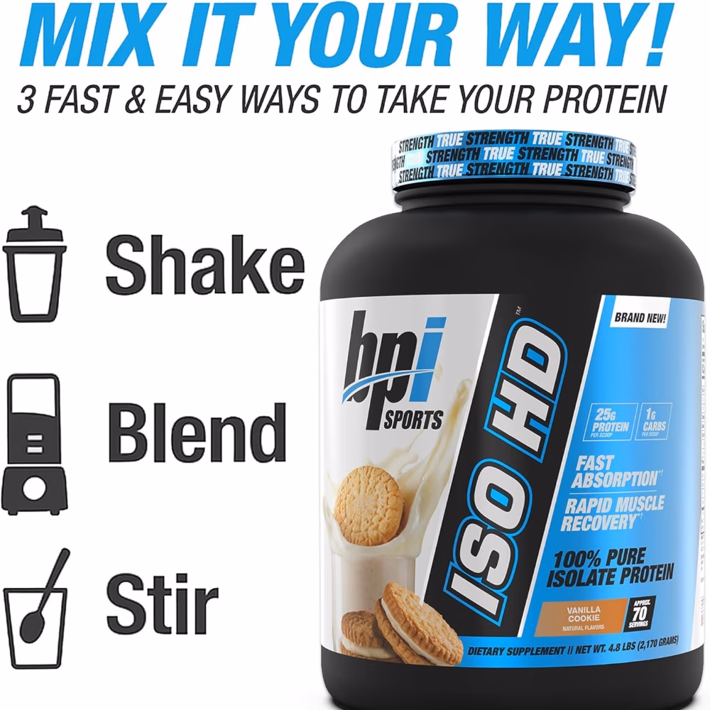BPI ISO HD Vanilla Cookie 5lb 5