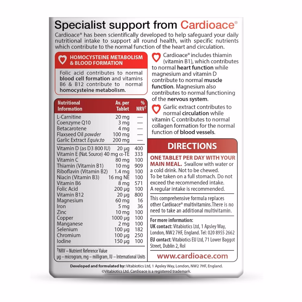 Vitabiotics Cardioace 30 Caps 2