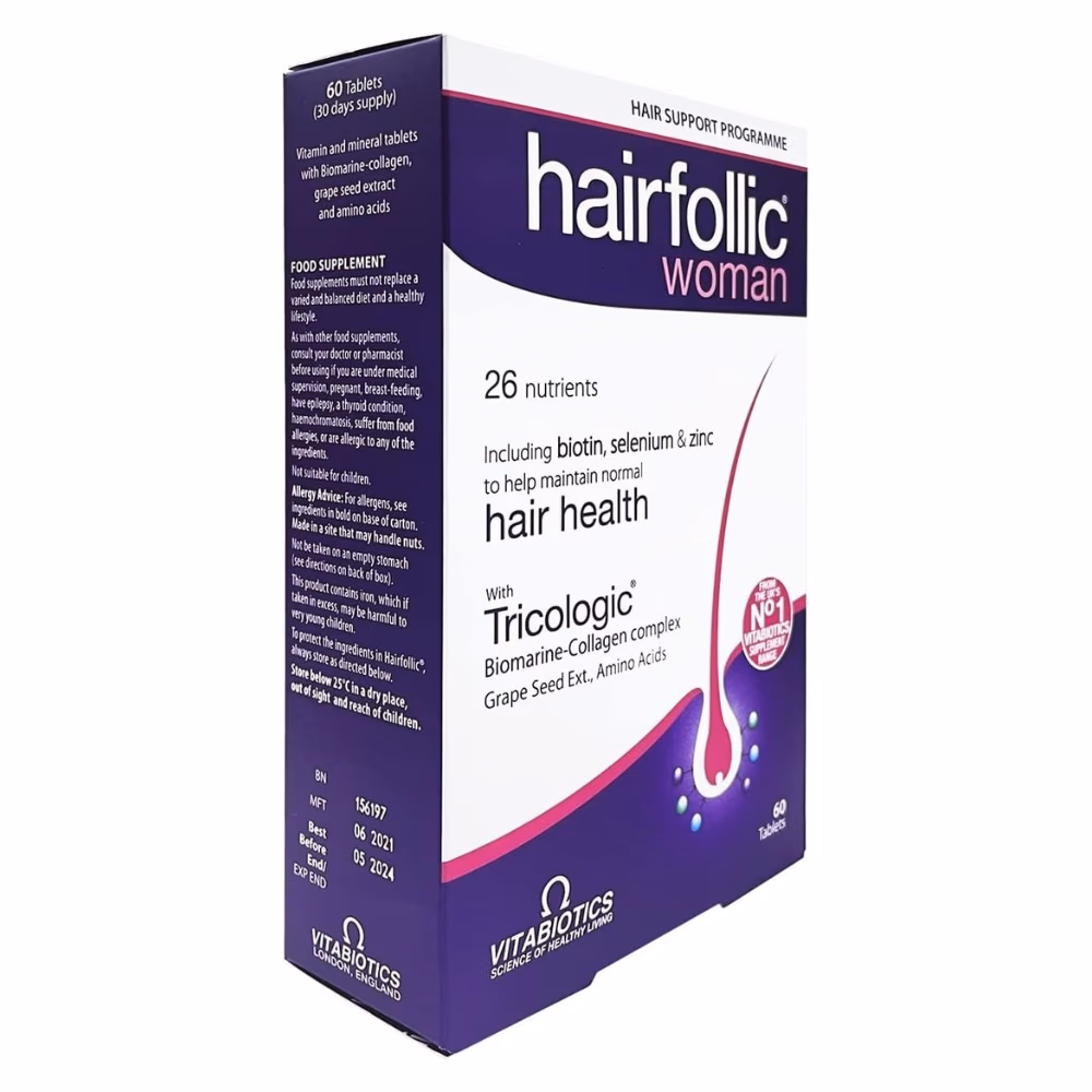 Vitabiotics Hairfolic Woman Tricologic Tablet 60s 2