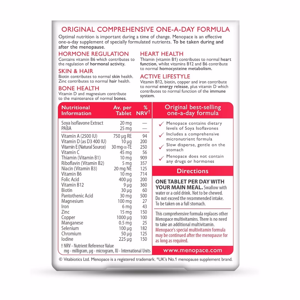 Vitabiotics Menopace 30 Tabs 2