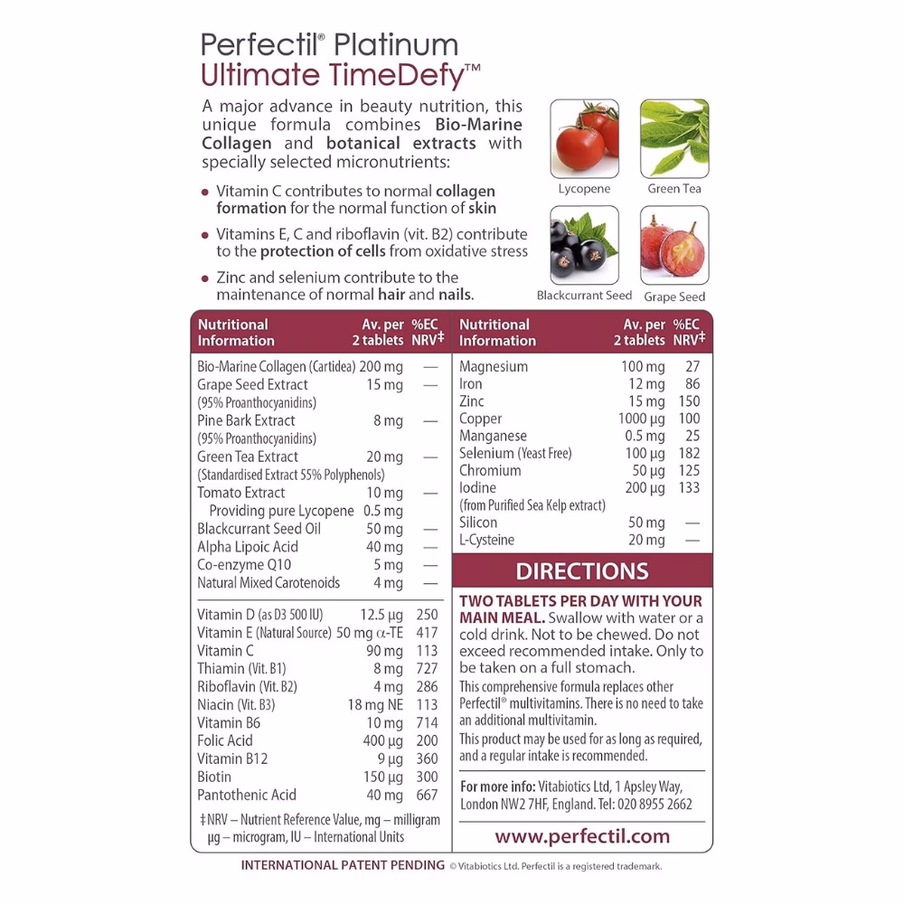 Vitabiotics Perfectil Platinum 60 Tabs  2