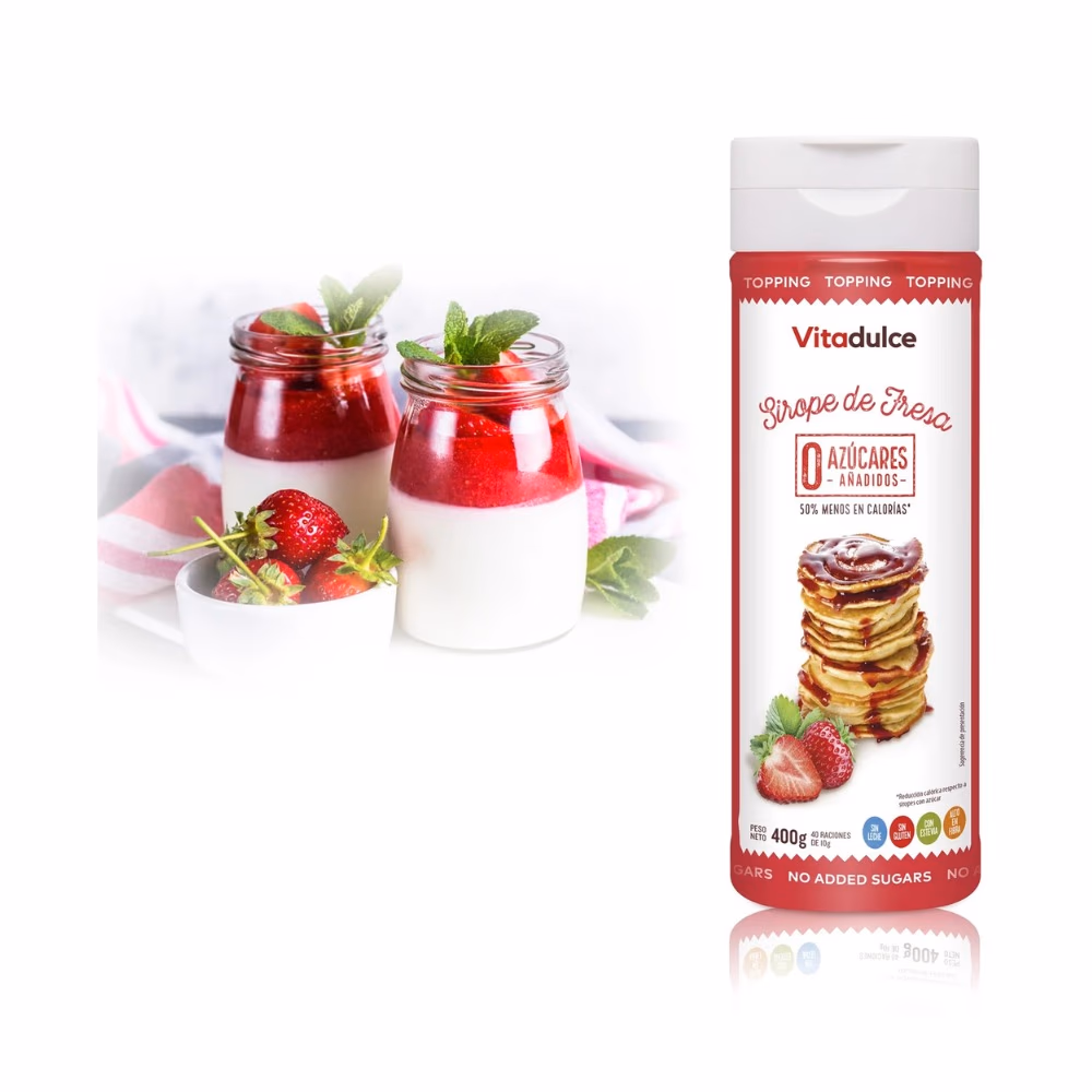 Vitadulce Strawberry Syrup 400g 3