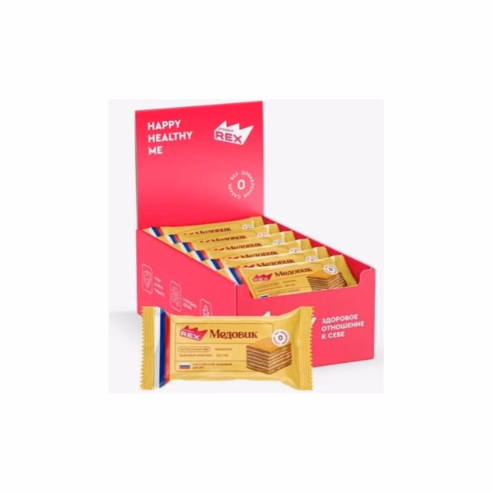 Rex Protein Cake Honey Russia 40g 2