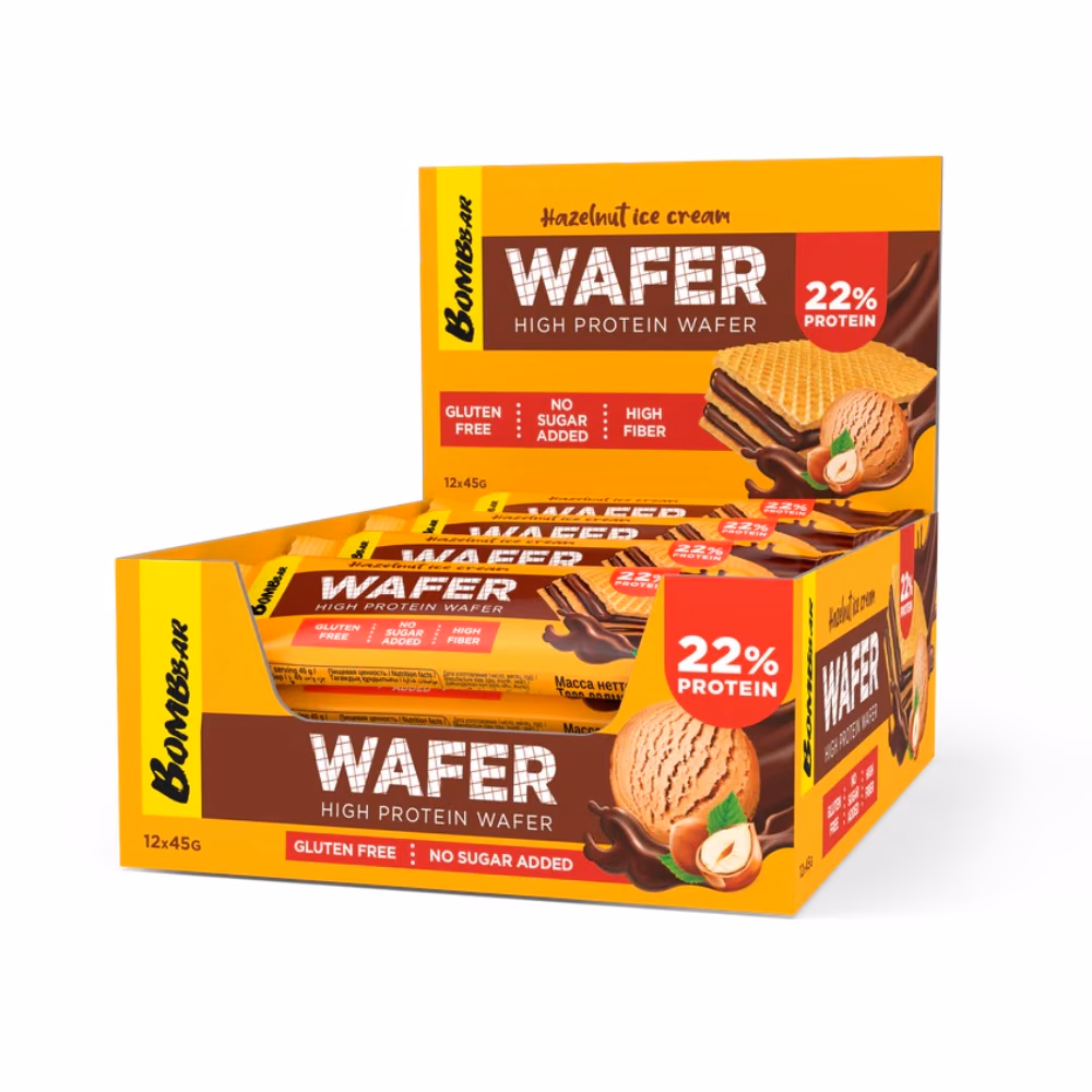 BomBBAR Protein Wafer Hazelnut Cream 45g 2