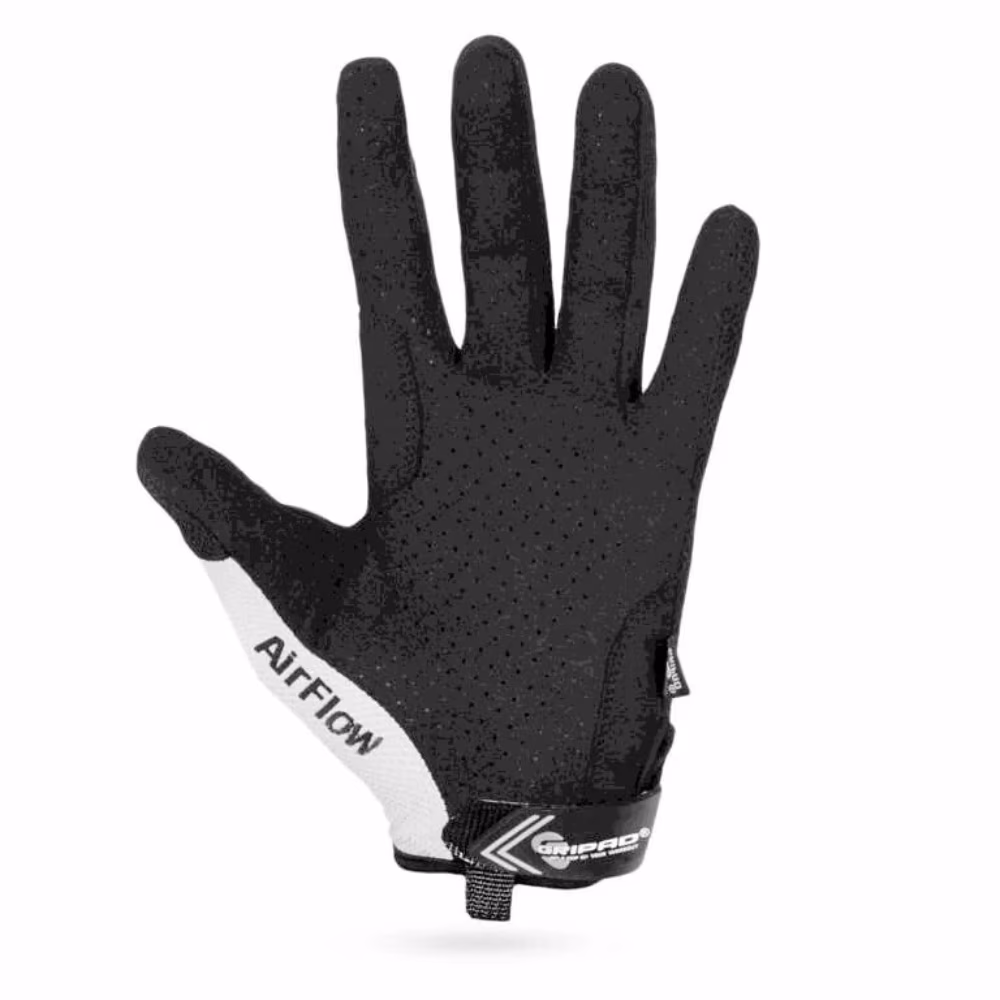 Gripad Airflow Gloves - Black and White - Medium 2