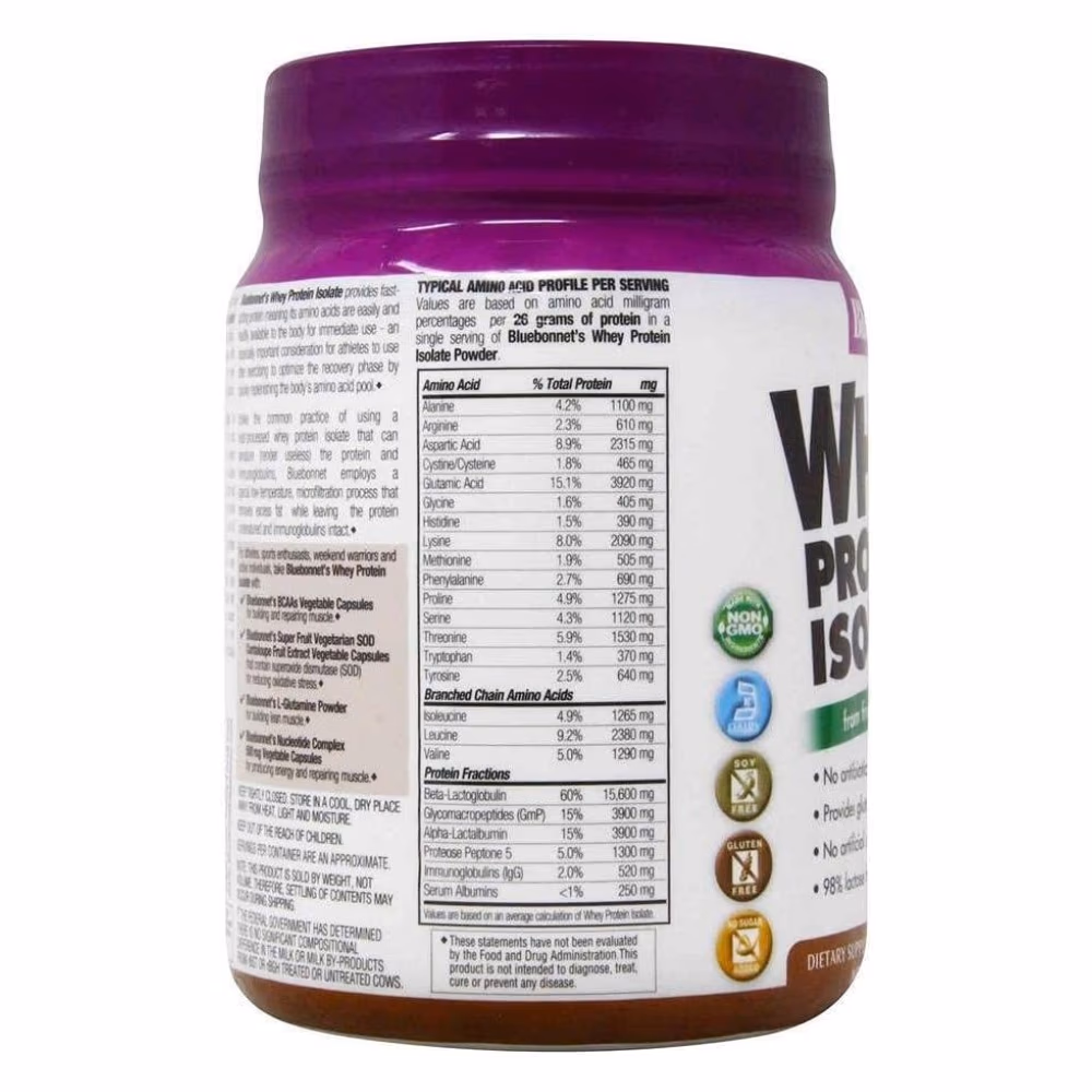 Bluebonnet Whey Protein Isolate 1Lb Chocolate 3