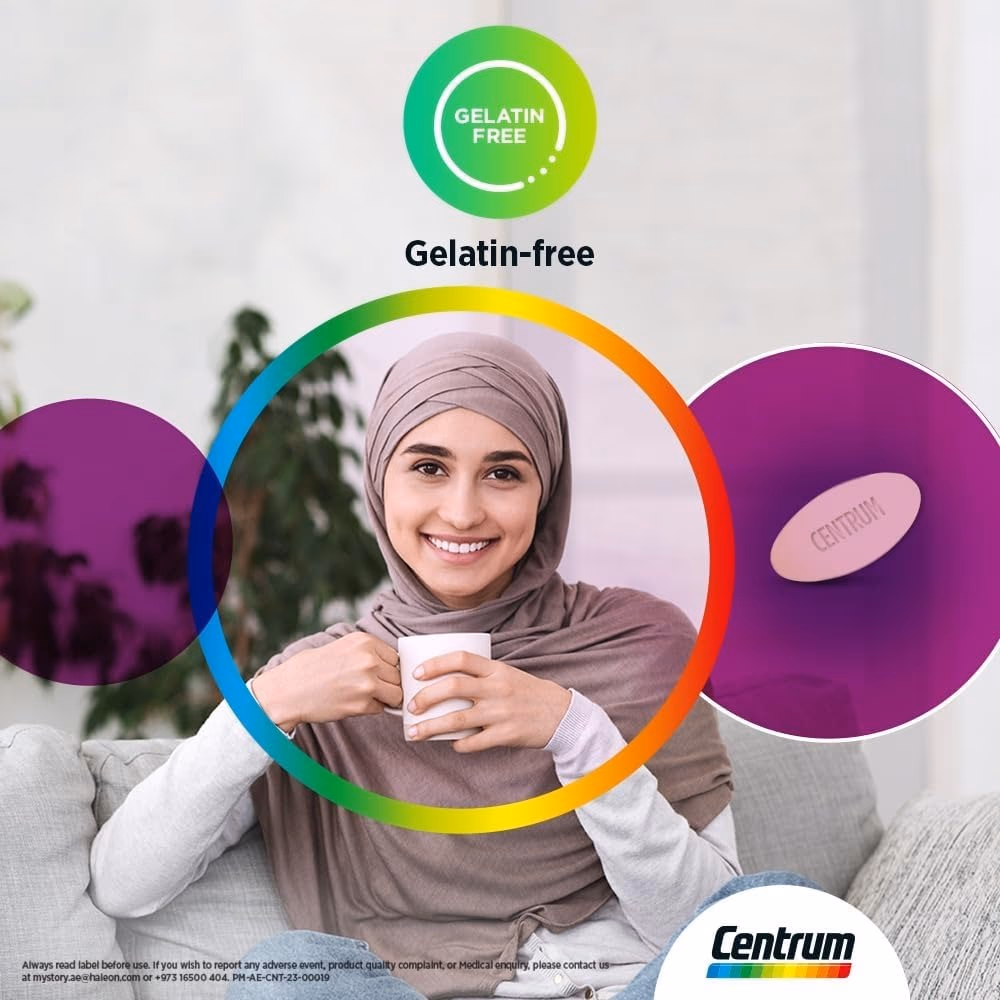 Centrum Women 60 Tablets – Daily Multivitamin for Energy, Immunity & Bone Health 3