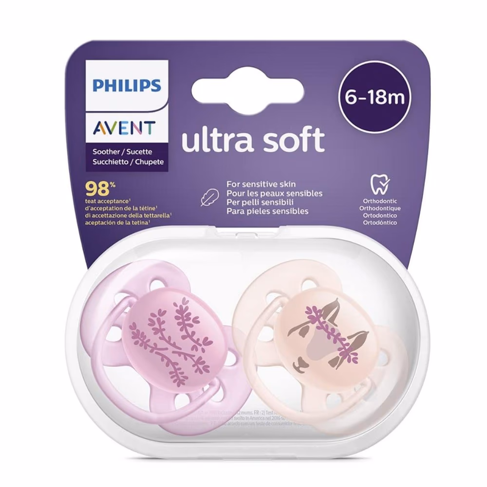 Philips Avent Pacifier Ultra Soft 6 to 18 Months Girl 2