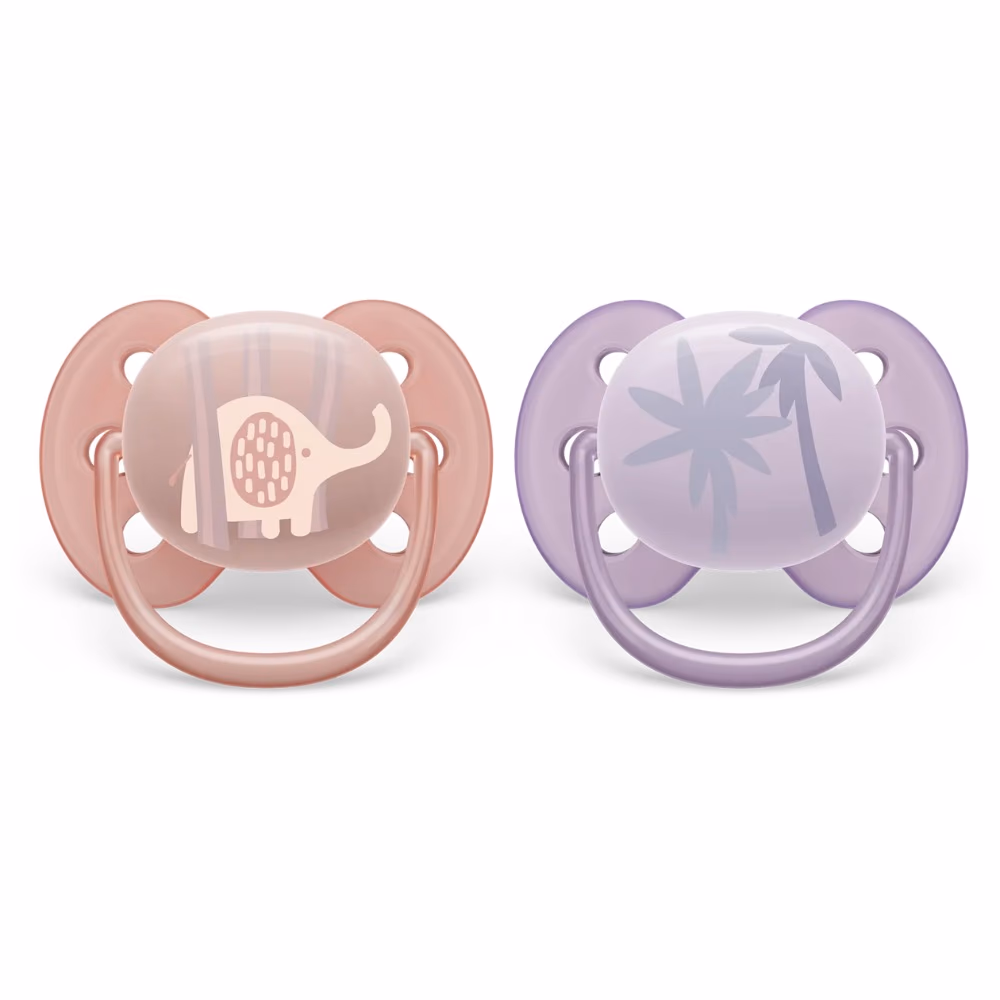 Philips Avent SCF 091/09 Ultra Soft Pacifier 0-6M Girl 2