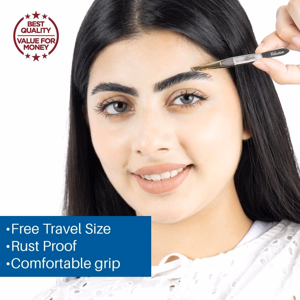 Xcluzive Gold Slant Tweezers 3