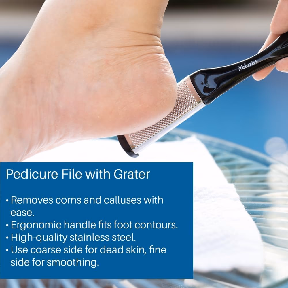 Xcluzive Pedicure File with Metal Grater 2