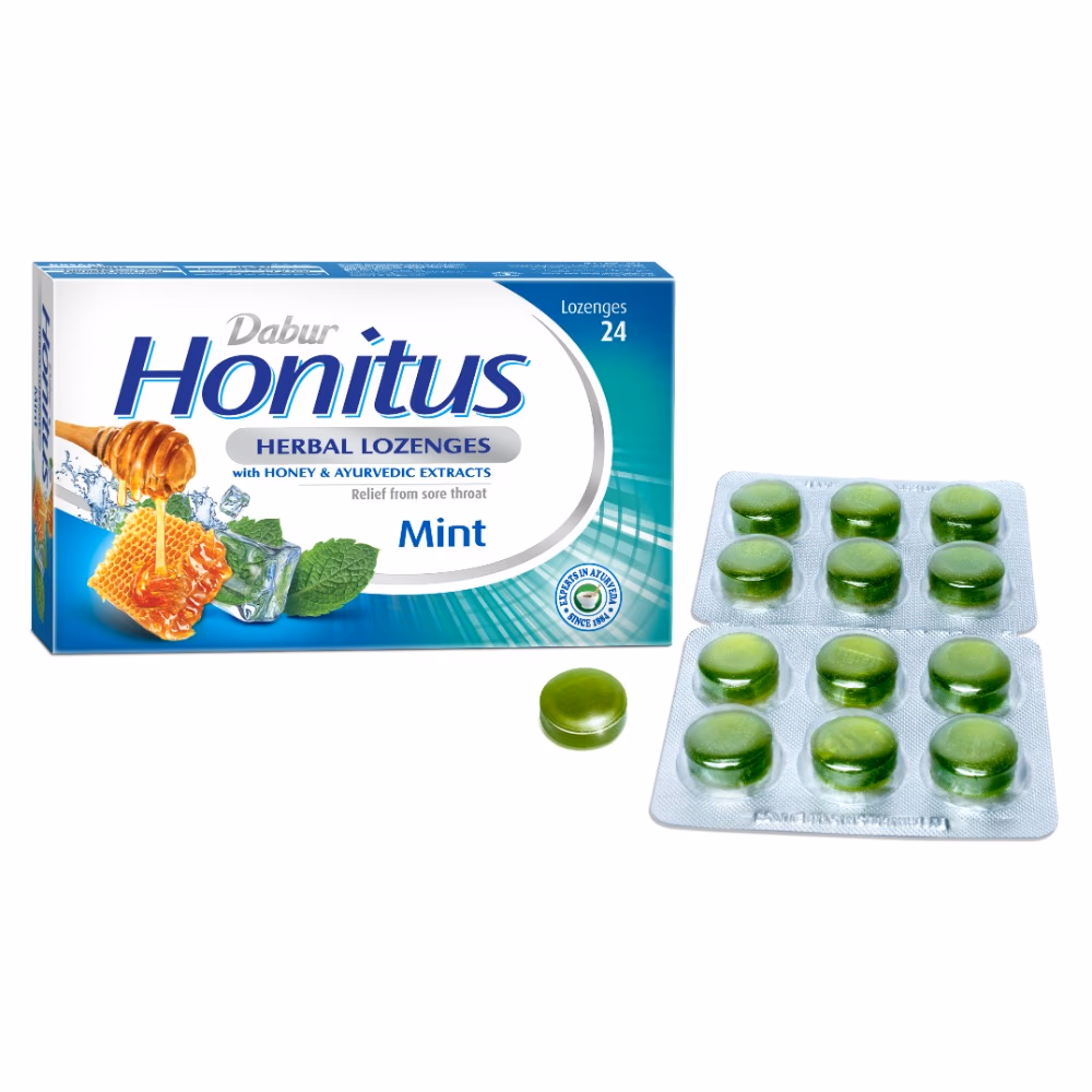 Dabur Honitus Herbal Lozenges Mint 24S 2