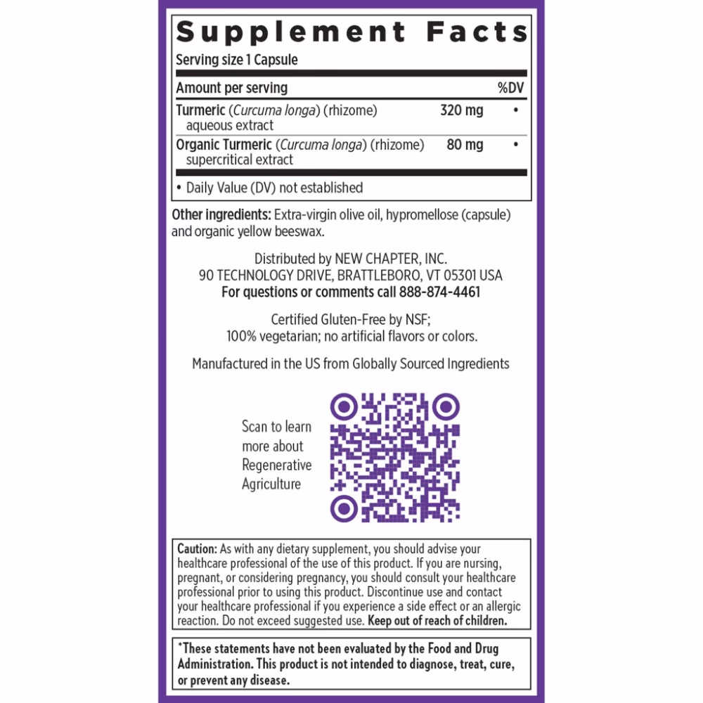 New Chapter Turmeric Force - 30 Capsules 3