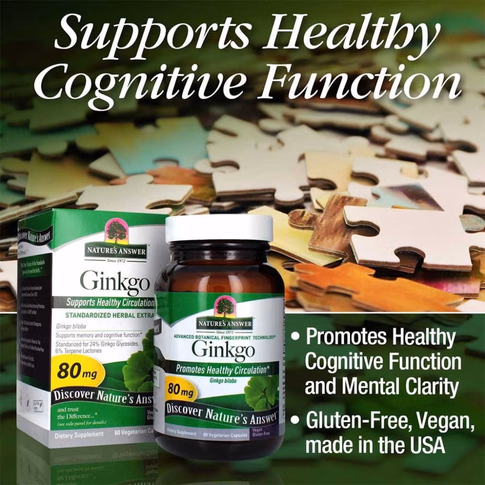 Natures Answer Ginkgo 80mg-60 Capsules 3