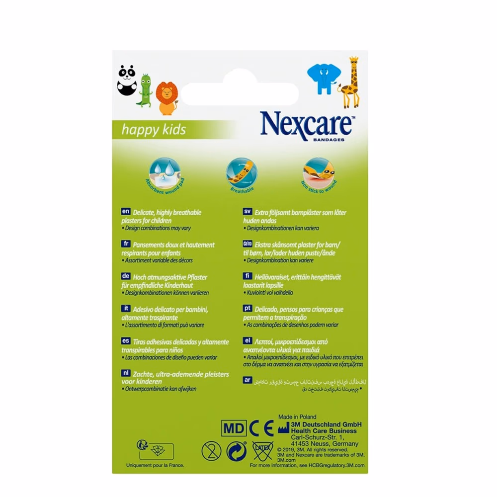 Nexcare Happy Kids Bandages 20s Combo Pack 3