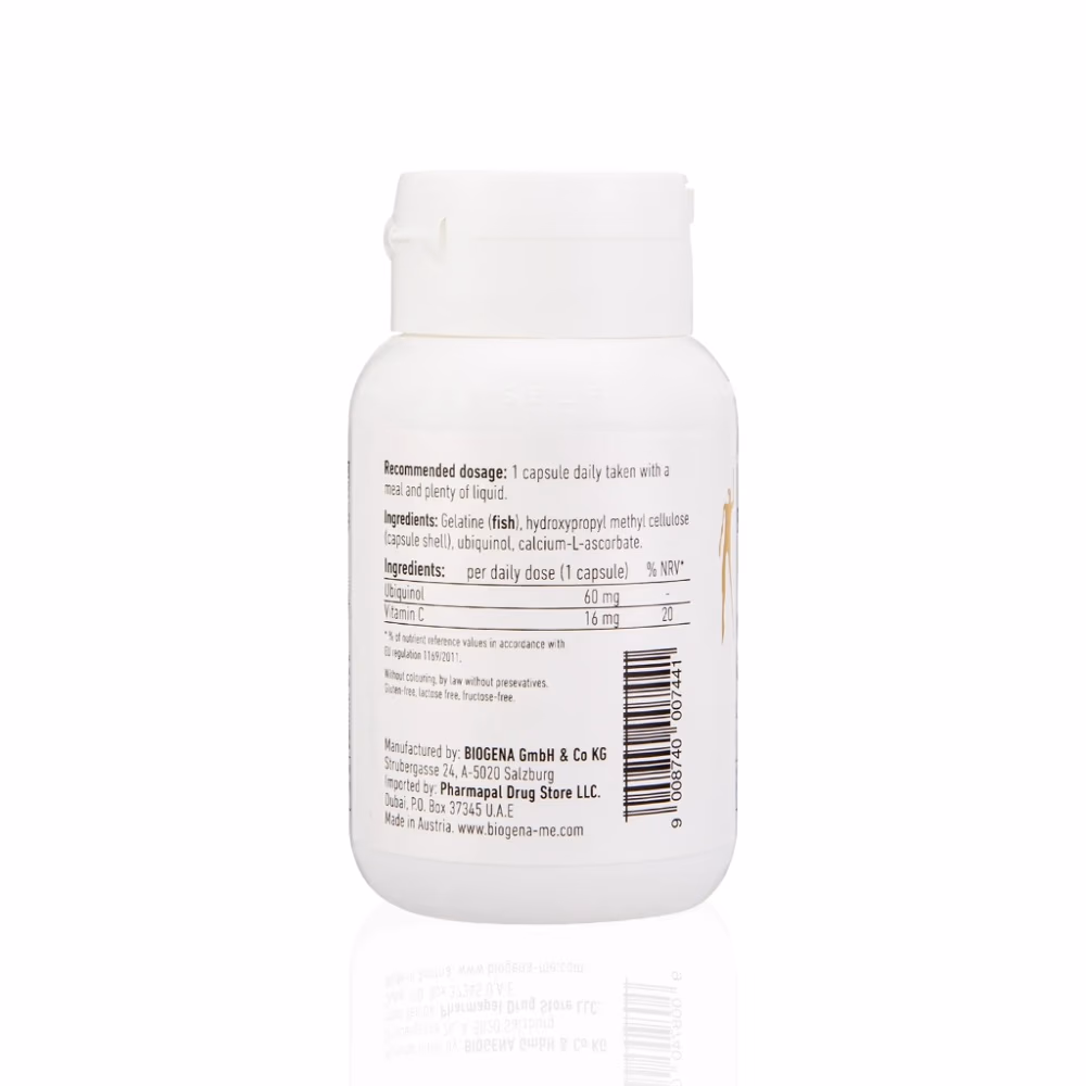 Biogena Q10 Active Ubiquinol 60 Capsules 2