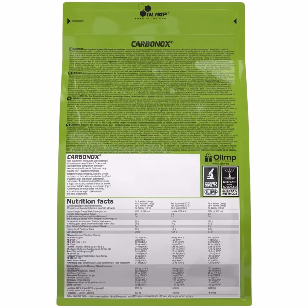 Olimp Sport Nutrition Instant Carbonox Blue Raspberry 1000g 2