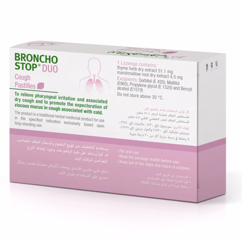 Bronchostop Duo Cough Pastilles- 20 Counts 2