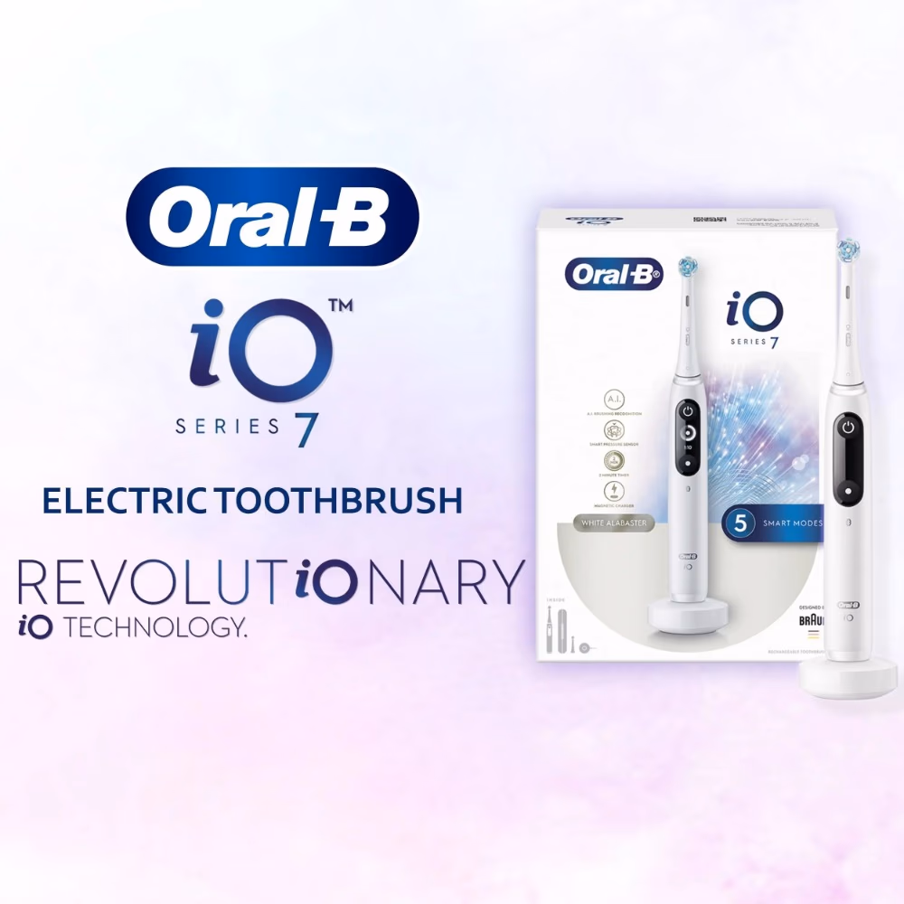 Oral B IO Series 7 Electric Toothbrush Alabaster White 4