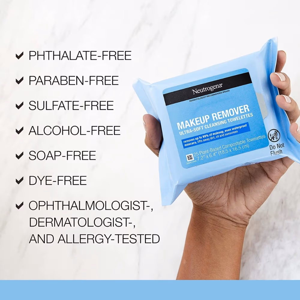 Neutrogena Plant-Based Makeup Remover Wipes 25s 4